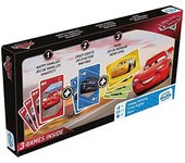 Fournier Cartamundi Shuffle Tripack de 3 barajas de cartas de la película Cars Juego de familias, acción y parejas o memory Cuartetos Instrucciones multi idioma  A partir de 4 años De 2 a 4 jugadores Partidas de 10 minutos