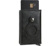Rfid Credit Card Holder Wallet For AirTag Men Women Wallets Money Bags Leather Wallet For Apple Air Tag Purses Smart Wallet
