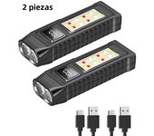Portable Mini Flashlight USB Rechargeable Flashlights Magnetic Tactical Flashlights with Clip Outdoor Emergency Lighting Torch