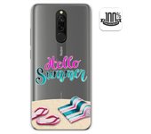 Tumundosmartphone Funda Gel Transparente para Xiaomi Redmi 8 diseño Summer Dibujos