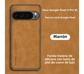Luxury Sheepskin Leather Case for Google Pixel 9 Pro XL 8 8A 7 7A 6 6A Pro 4G 5G Soft Camera Protect Bumper Silicone Phone Cover