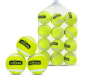 Nobleza Pelota Perro, 6/12 Pack Interactiva Pelotas Tenis para Perros, Pelota de Caucho Natural, Juguetes para Perros Duradera y Elástica para Pequeños y Medianos - 6.35cm