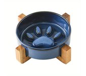 pet Cat Bowl, Dog Bowl, Slow Food Bowl, Ceramic Medium sized Dog and Puppy Dog Anti Choking and Anti Overturning Bowl