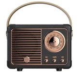 Altavoz Bluetooth retro, decoración vintage, pequeño altavoz Bluetooth inalámbrico, bonito estilo antiguo