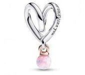 Charm Pandora Corazón Envuelto 2 Tonos 783242C01