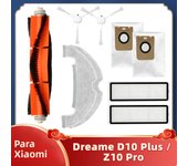 FIt For Dreame Bot D10 Plus RLS3D / Z10 pro / L10 plus Robot Vacuum Cleaner Hepa Filter Mop Main Side Brush Dust Bag Parts