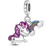 Pink Silver Plated Butterfly Flower Cat Girl Ballerina Shoe Charm Beads Fit Bracelet Necklace Pendant DIY Jewelry Making