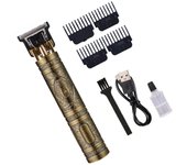 Cortadora de Cabello para hombres con Cabeza en T resistant to Agua Y 4 peines Guía, Cortadora de Cabello with Pantalla digital LCD, Cortadora de Cabello para familias y peluquerías, juego de accesorios de baño