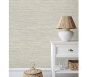 Muestra DIN A4 de Papel pintado vinílico ecológico con textura de fibras de cáñamo fondo verde agua claro - Sisay Texture 681836 de GAULAN