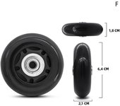 Luggage Wheel Replacement Suitcase For Wheel Trolley Rolling Durable Silent Belt Repair Tools Travel Accessories