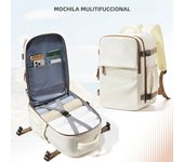 Mochara De Viajes Para Avión Cabin Airplane 40x30x20 Capacidad De Equipaje Para Hombres Y Mujeres With Portátil De 15,6 Pulgadas