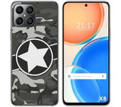 Funda Silicona para Huawei Honor X8 diseño Camuflaje 02 Dibujos