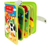 Conjuntos de álbumes de recortes Libro ocupado Montessori para niños pequeños, libro de tela de fieltro 3D de animales, libro de cuentos silencioso, tablero de libros de actividades, juguetes sensoriales educativos para niños