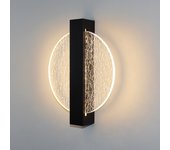 Aplique de pared interior regulable, aplique LED redondo negro de 6W 3000/4000K/6500K