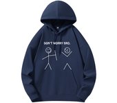 Cotton Thickened Autumn and Winter Back-to-School Fashion Hoodie Men's and Women's Same Hooded Sweatshirt Stickman