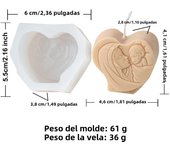 Mini Flat Virgin Jesus Holy Family Candle Silicone Mold Oval Round Heart-shaped Cross Sculpture Resin plaster Making Home Decor