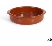 Cazuela Azofra Barro cocido 26 x 24,5 x 6 cm (6 Unidades)