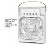 Hot selling Portable Fan Air Conditioners USB Electric Fan LED Night Light Water Mist Fun 3 in 1 Air Humidifie for Home