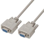 Aisens Cable Serie RS232 DB9/M-DB9/H Beige 1.8M
