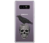 Funda compatible con Samsung Galaxy Note 8 - Calavera y gorrion