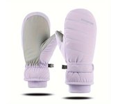 Guantes de Color Macaron con Agarre Seguro - Impermeables, Antideslizantes, Forrados con Polar Cálido para Esquí y Ciclismo