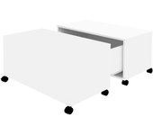 vidaXL Mesa de centro madera contrachapada 75x75x38 cm Blanco, Negro, Gris Mesita de Salón o Comedor o Auxiliar Mesa de Café Meuble Salón