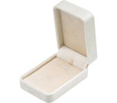 Regalo Clásico de terciopelo para joyería, ideal para collar y Colgante (beige)
