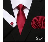 Hot Sale 7.5 cm Golden Striped Tie Hanky Cufflinks Set For Men Fit Formal Party Wedding Business Birthday Gift