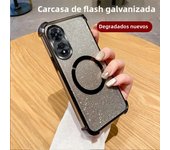Shockproof Magnetic Ring Phone Case for OPPO A15 A16 A17 A18 A38 A36 A32 A53 A5 A9 2020 Glitter Cover