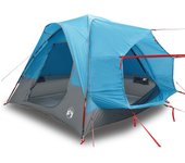 vidaXL Tienda de campaña de coche para 4 personas impermeable azul