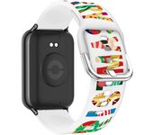 Christmas Bracelet Silicone Strap for Xiaomi Mi Band 8 Pro Smart Watch Band Accessories for Redmi Watch 4 Replacement Watchband