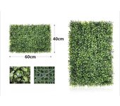 LILI HOME Pack de 8 Plantillas de Planta Artificial Vertical (40 x 60 cm cada una) es ideal para decorar paredes interiores y exteriores, creando un ambiente fresco y vibrante en cuestión de minutos. Fabricadas en plástico PE (polietileno), un material re