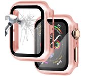 Cover for apple watch case 44mm 40mm 38mm 42mm iwatch case screen protector bumper Tempered Glass apple watch series 6 se 5 4 3