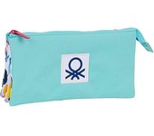 Portatodo Triple Benetton Brochitas 22X10X3Cm, Safta - Kiglam