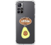 Funda Silicona Antigolpes para Xiaomi Redmi Note 11s 5G diseño Vegan Life Dibujos