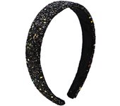 Glitter Headbands for Girls Princess Sparkly Wide Headband Kids Cute Alice Head Band for Children Thick Sparkle Bling Child Hair