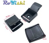 5 Pcs/Pack Cam Buckles Plastic Black Toggle Clip Backpack Straps Webbing 5/8" 3/4" 1" 1-1/4" 1-1/2" 2"