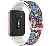 Printed Band for Samsung Galaxy Fit 3 Strap accessories Sport Rubber belt Silicone Bracelet Correa for Samsung Galaxy Fit3 Bands
