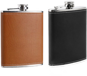 Petacas de Alcohol de Acero Inoxidable para Licor y Whisky Portátil Hip Flask para Escalada Camping Senderismo y Viajes