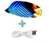 Juguete Interactivo para Gatos Flopping Fish de Peluche con Cola Realista Juguetes para Mascotas Divertidos y Interactivos