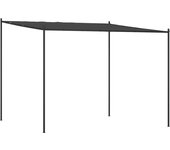vidaXL Cenador acero y tela gris antracita 3x3 m 180 g/m²