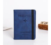 RFID Passport Holder Cover Wallet for Women Men PU Leather Card Holder Passport Case Travel Essentials for Family Vacation