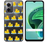 Funda Silicona Transparente para Xiaomi Redmi 10 5G diseño Pato Dibujos