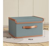 Dustproof Storage Box with Lid Large Capacity Foldable Clothes Storage Box Double Thickness Moisture-proof Storage Box