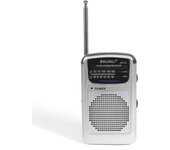 LIFA Radio tradicional FM/AM pequeño con antena telescópico, radio portátil pequeño KK19
