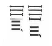 16Pcs Silicone Shoelaces for Shoes No Tie Shoe laces Elastic Laces Sneakers Kids Adult Rubber Shoelace One Size Fits All Shoes