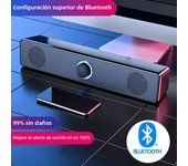 PC Soundbar Wired and Wireless Bluetooth Speaker USB Powered Soundbar for TV Pc Laptop Gaming Home Theater Surround Audio System