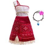 New Movie Moana Girl Dress Halloween Party Costume Princess Fancy Clothes Children Vaiana Outfit Dress