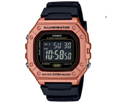 Reloj de Pulsera Digital  CASIO W-218HM-5B para Hombre Color Negro W218HM5B