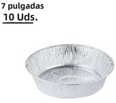 10pcs Air Fryer Aluminium Foil Trays Round Containers Tin Box Disposable Steaming Basket Kitchen Baking Tool BBQ Drip Pan Tray